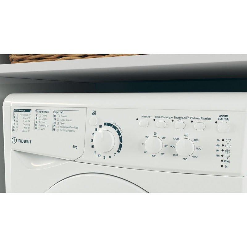 INDESIT EWC61051WI LAVATRICE CF 6KG 1000G F